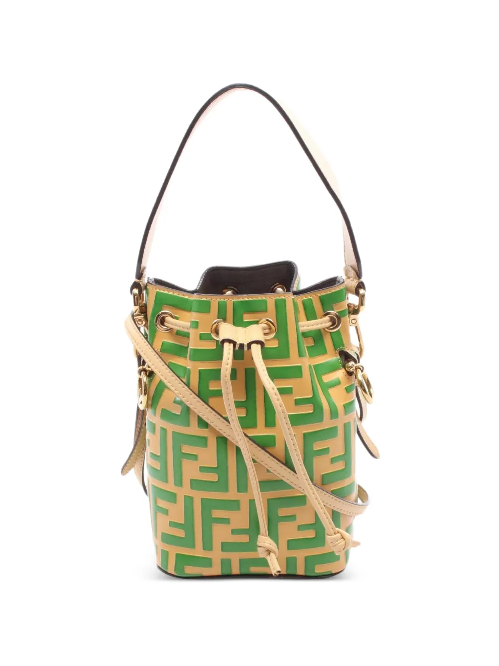 Fendi Pre-Owned mini sac seau Mon Tresor (années 2010) - Tons neutres Fendi Pre-Owned mini sac seau Mon Tresor (années 2010) - Tons neutres