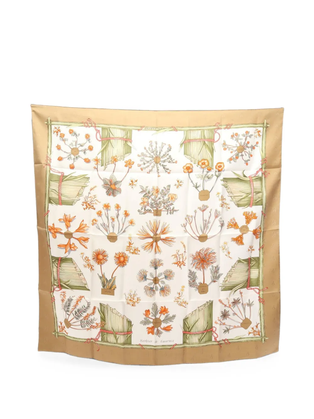 Hermès Pre-Owned 2010s Herbier de Gavarnie Schal - Weiß