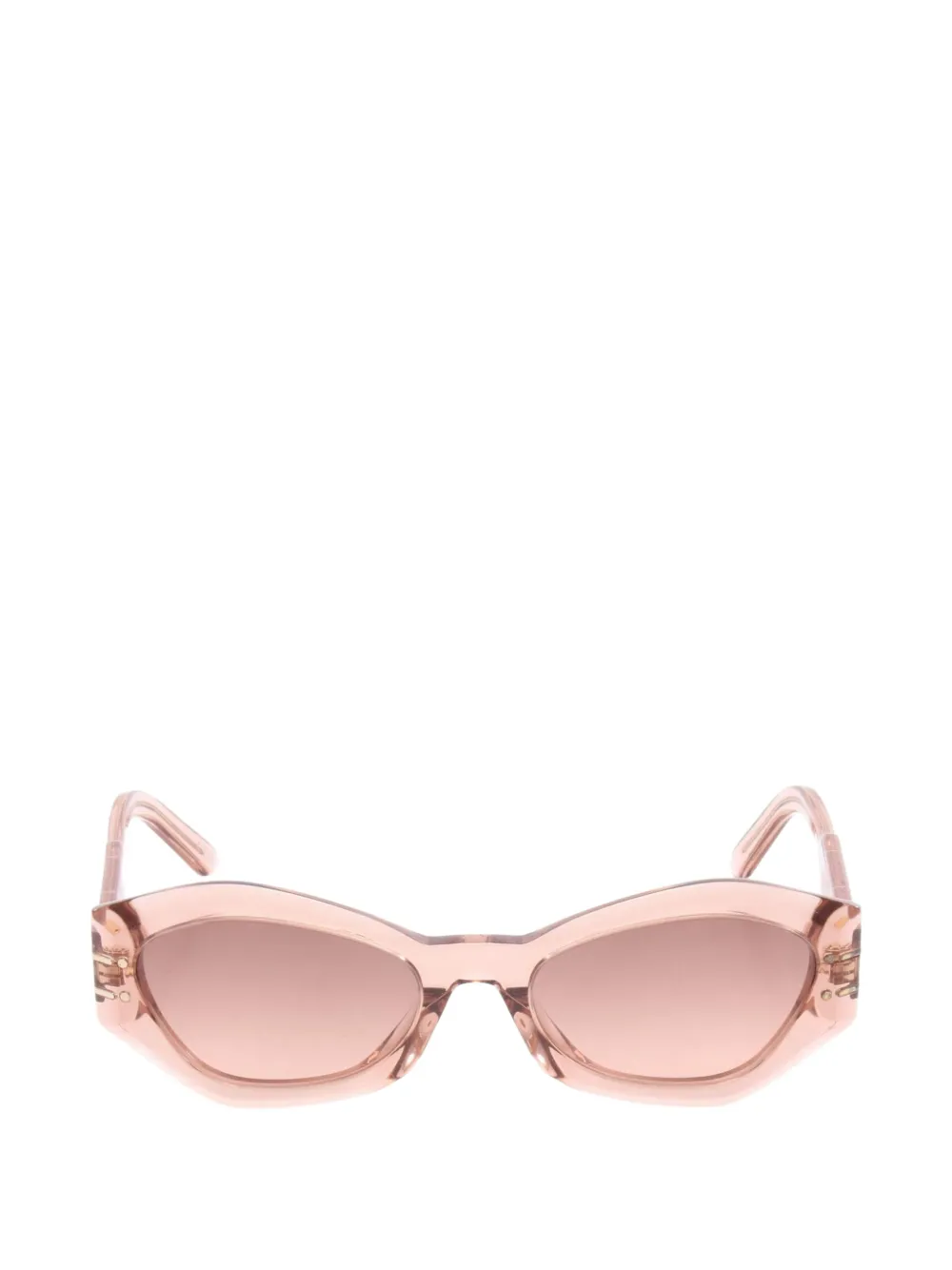 Christian Dior Pre-Owned lunettes de soleil DiorSignature à monture papillon (années 2010) - Rose Christian Dior Pre-Owned lunettes de soleil DiorSignature à monture papillon (années 2010) - Rose