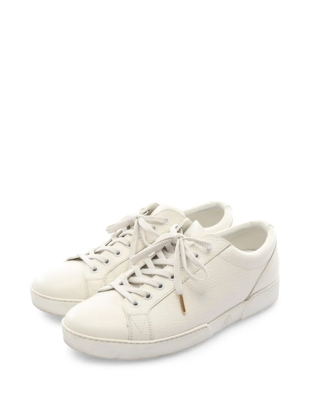 Louis Vuitton Pre-Owned baskets en cuir Épi (2017) - Blanc Louis Vuitton Pre-Owned baskets en cuir Épi (2017) - Blanc