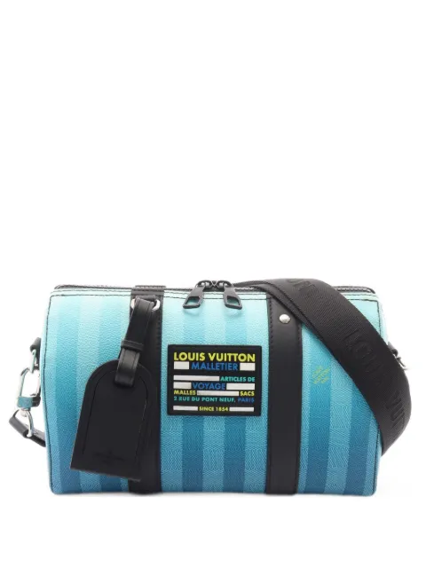 Louis Vuitton Pre-Owned 2021s Keepall Damier stripe canvas travel bag