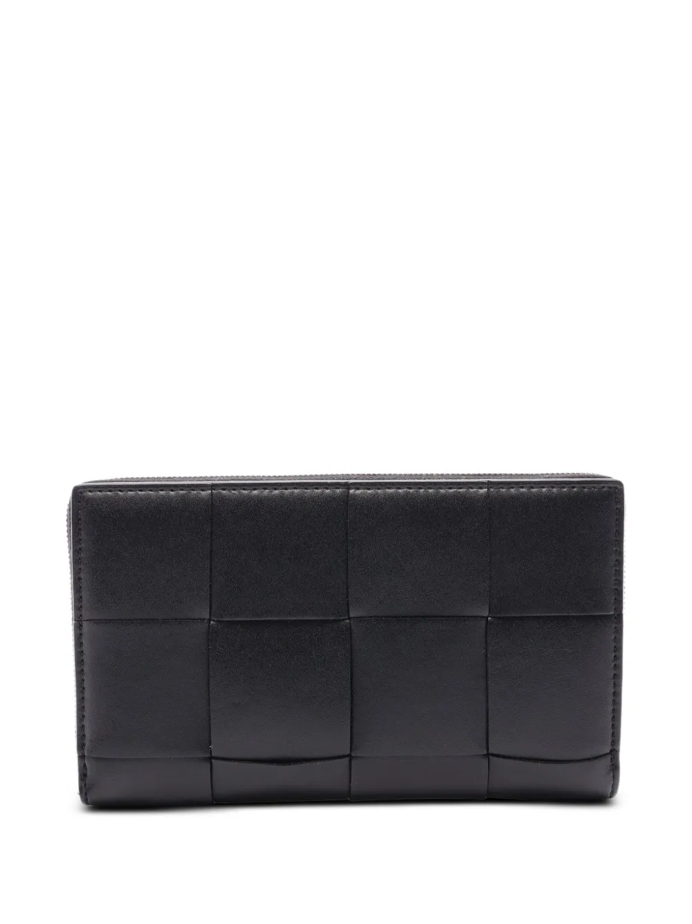 Bottega Veneta Pre-Owned 2010s Cassette Intrecciato Portemonnaie mit Klappe - Schwarz