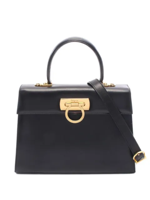 Ferragamo Pre-Owned 2000s Gancini two-way leather tote bag