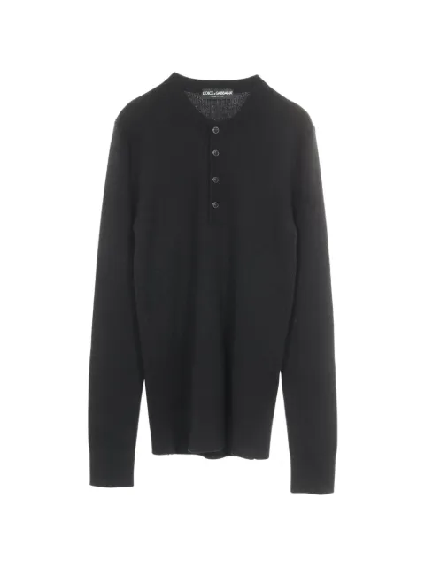 Dolce & Gabbana Pre-Owned 2010s Henley neck sweater