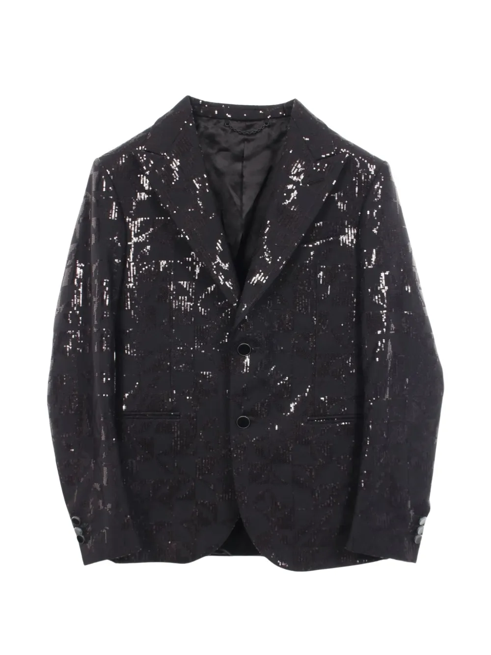 Louis Vuitton Pre-Owned blazer à sequins (années 2010) - Noir Louis Vuitton Pre-Owned blazer à sequins (années 2010) - Noir