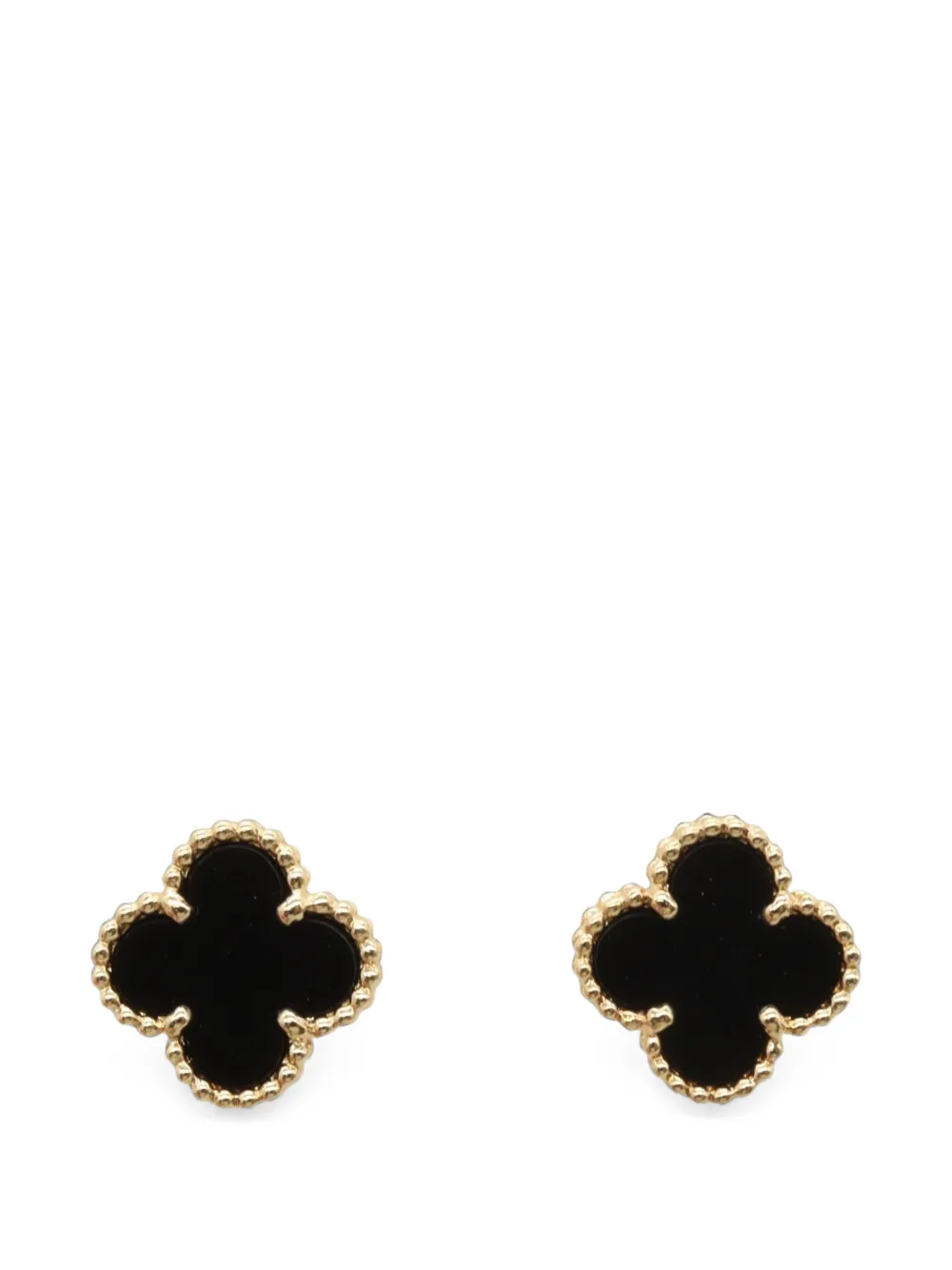 Van Cleef & Arpels Pre-Owned boucles d'oreilles Sweet Alhambra en onyx (années 2010)