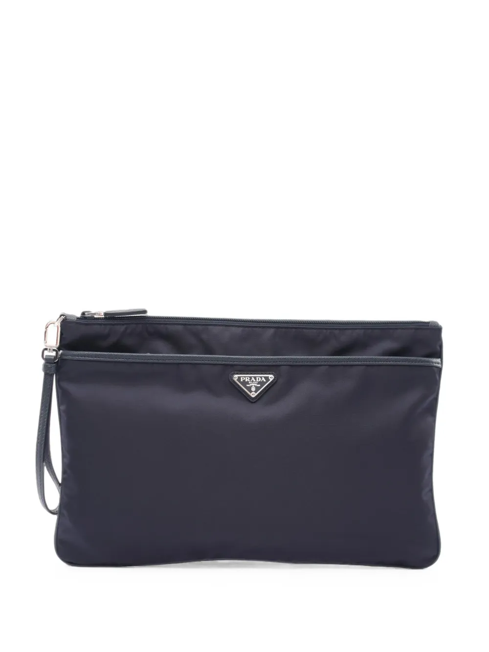 Prada Pre-Owned 2010s Tessuto Saffiano clutch bag - Blu