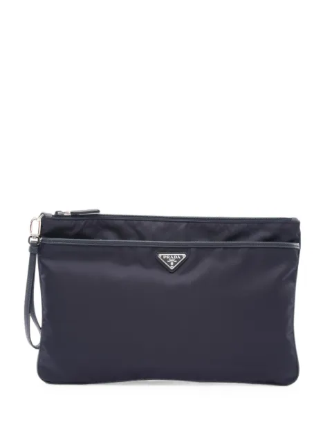 Prada Pre-Owned 2010s Tessuto Saffiano clutch bag