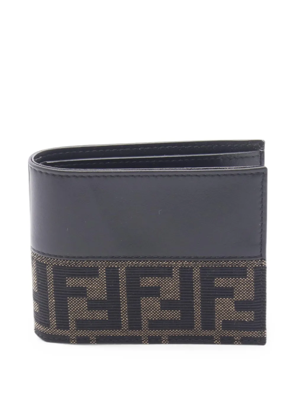 Fendi Pre-Owned 2020s Zucca bi-fold wallet - Nero