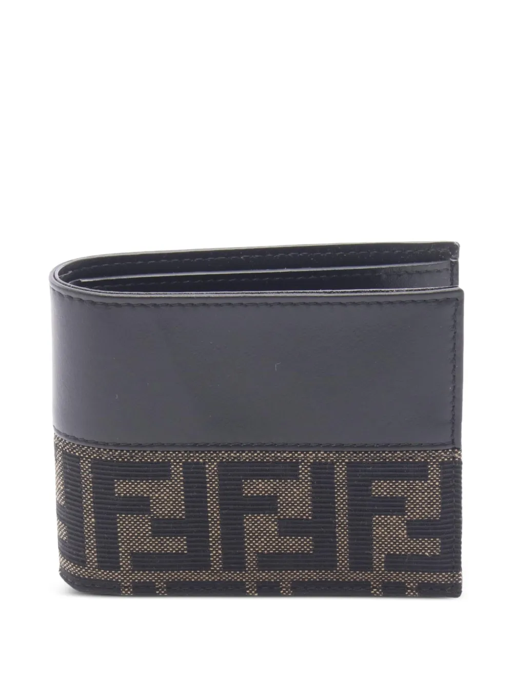 Fendi Pre-Owned 2020s Zucca bi-fold wallet - Nero