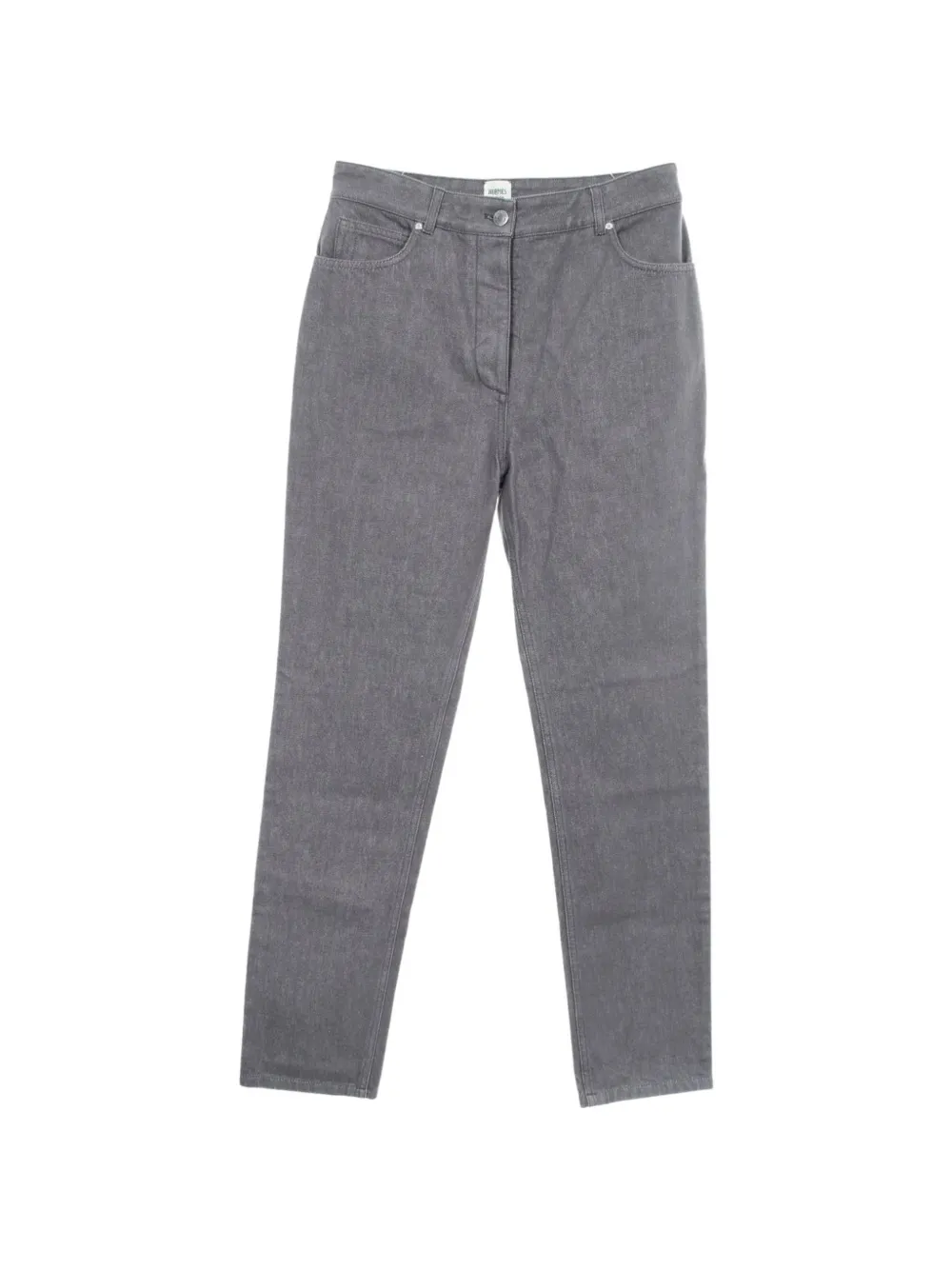 Hermès Pre-Owned jean à braguette boutonnée (années 2010) - Gris