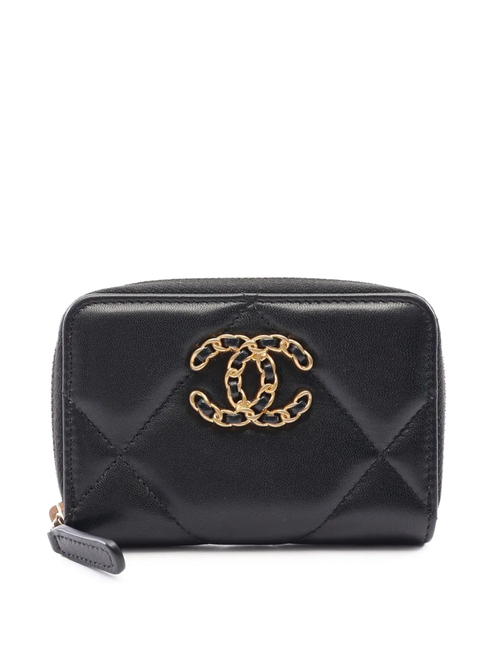 CHANEL Pre-Owned 1994-1996 19 zip-around coin purse - Nero