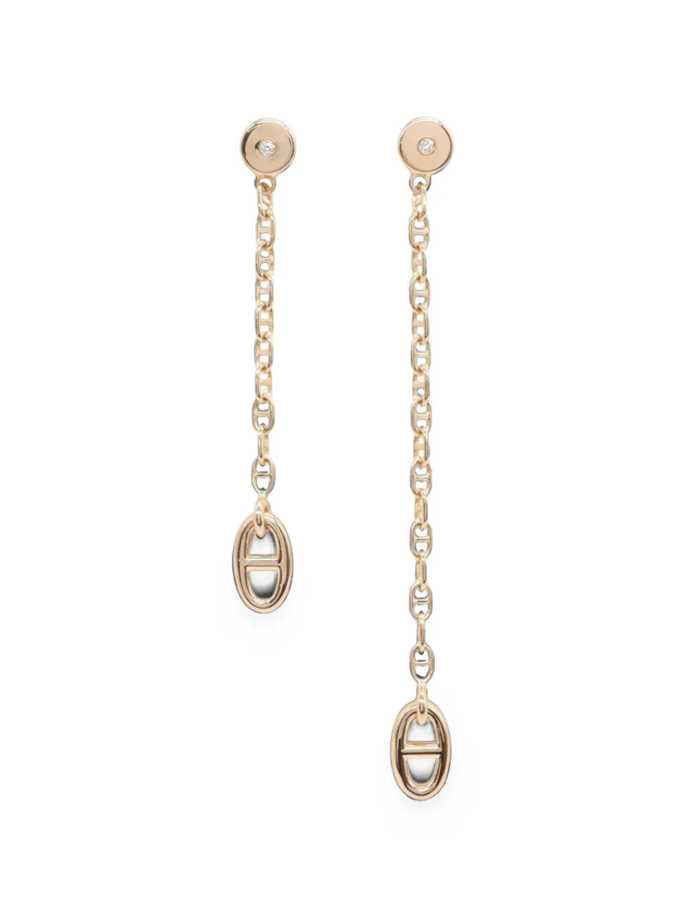 Hermès Pre-Owned 2010s mini Farandole Ohrringe mit Diamant - Gold