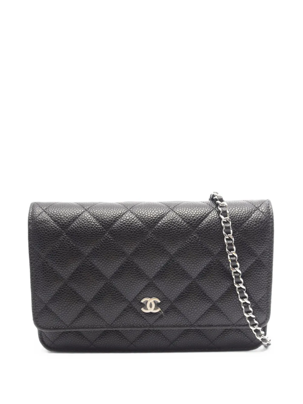CHANEL Pre-Owned Matelassé Caviar leather mini bag - Nero