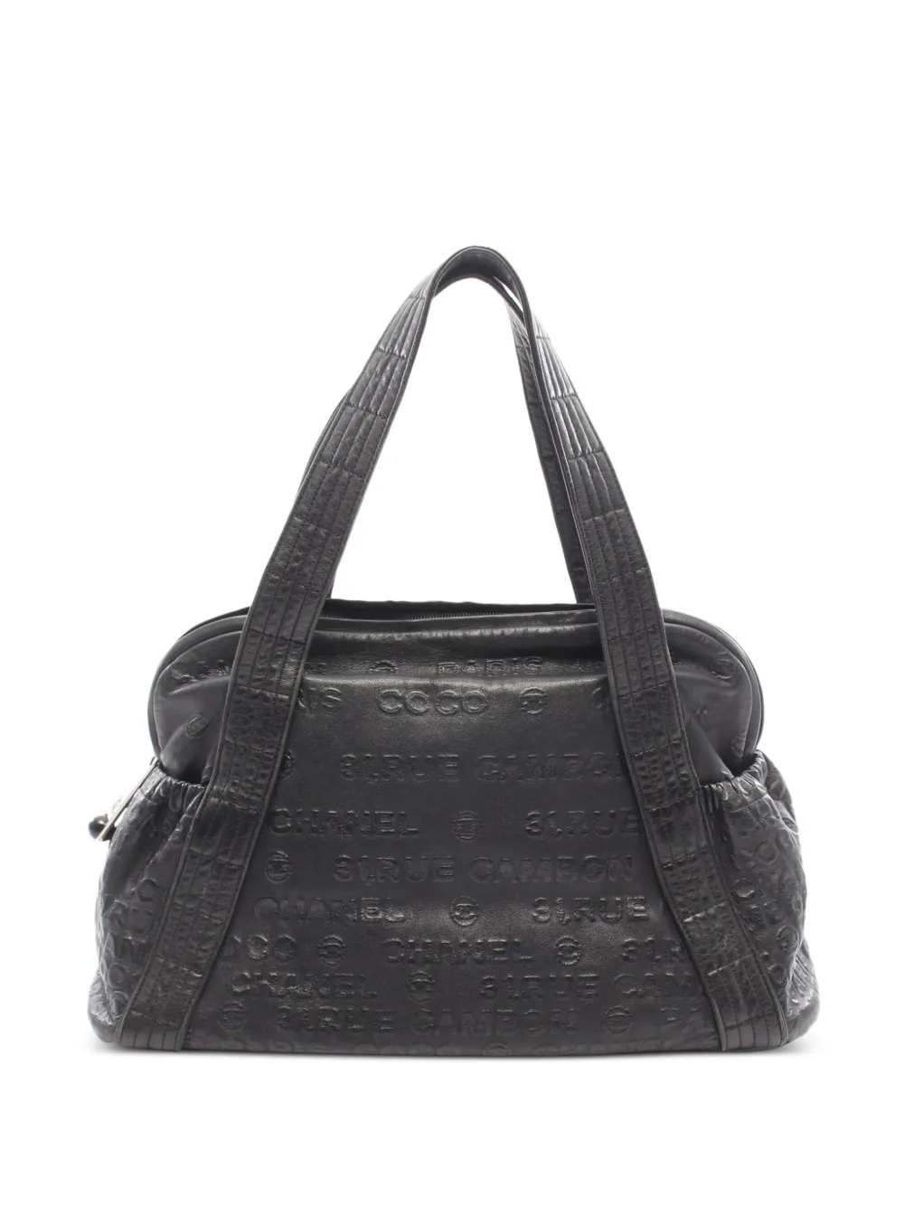 CHANEL Pre-Owned 2008-2009 mini Boston Tote Bag - Schwarz