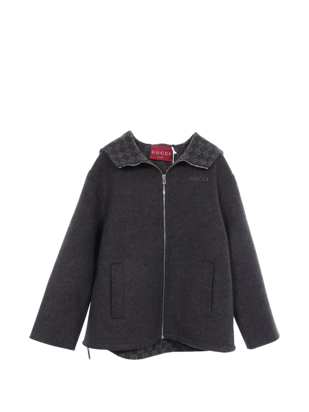 Gucci Pre-Owned 2010s GG Supreme hooded jacket - Grigio