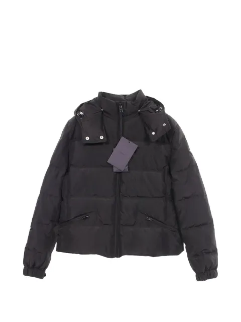 Prada Pre-Owned 2010s Enamel Triangle logo puffer jacket