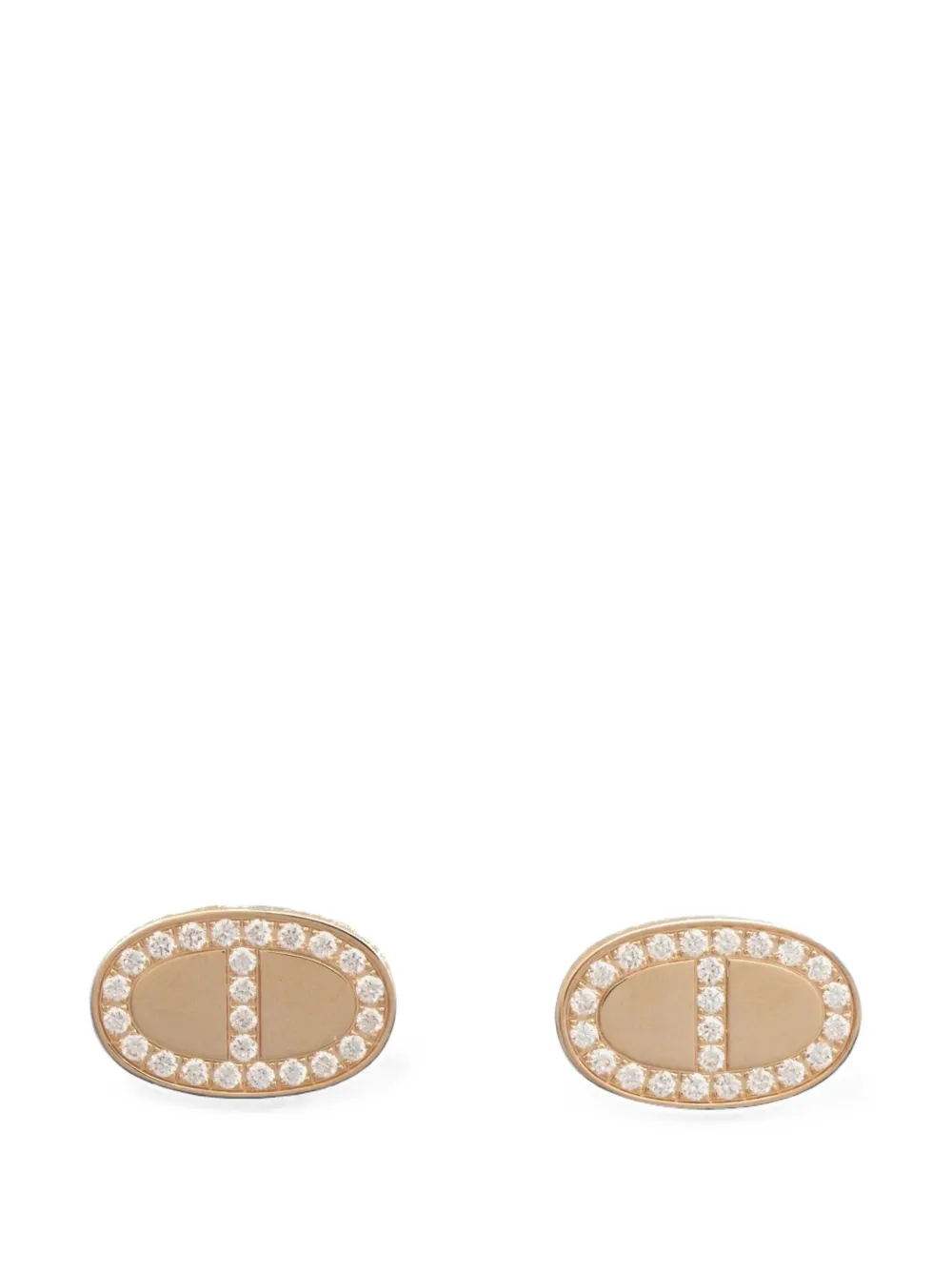 Hermès Pre-Owned boucles d'oreilles Chaîne d'Ancre Contour (années 2010) - Rose