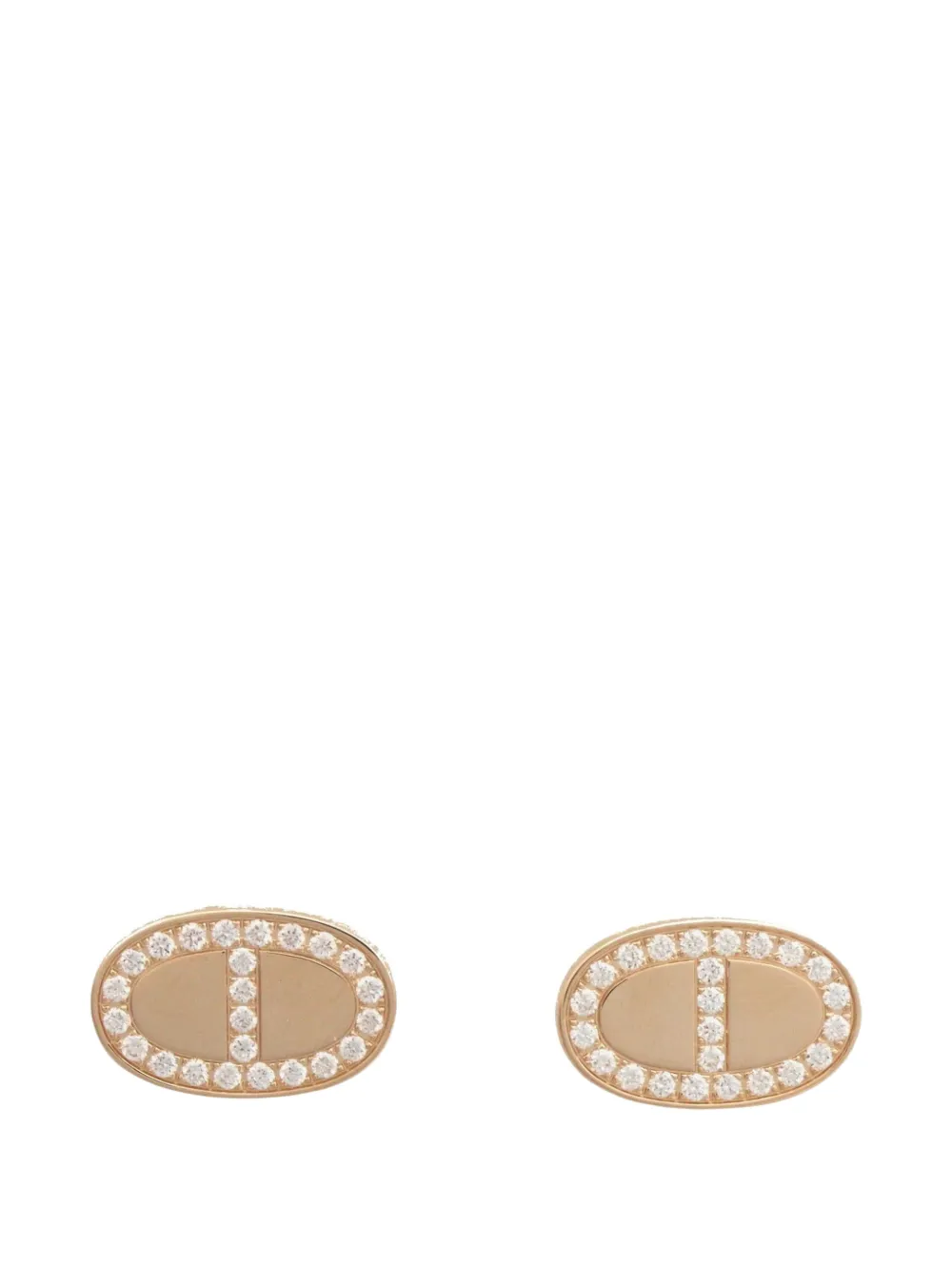 Hermès Pre-Owned 2010s Chaine d'Ancre Contour earrings - Rosa