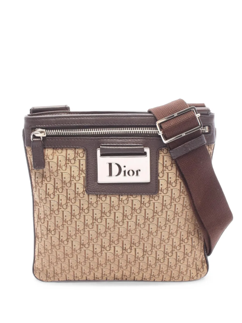 Christian Dior Pre-Owned Street Chic Umhängetasche mit Trotter-Muster - Nude