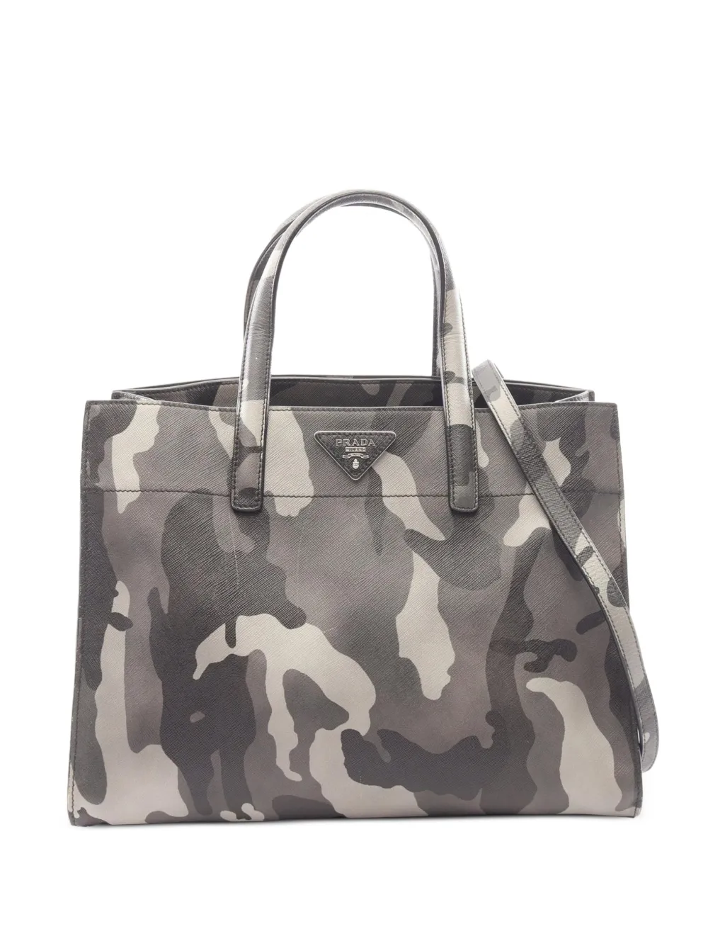 Prada Pre-Owned 2000s Saffiano camouflage handbag - Grigio