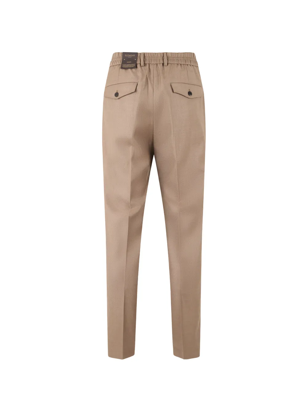 slowear Pantalon met elastische tailleband Beige