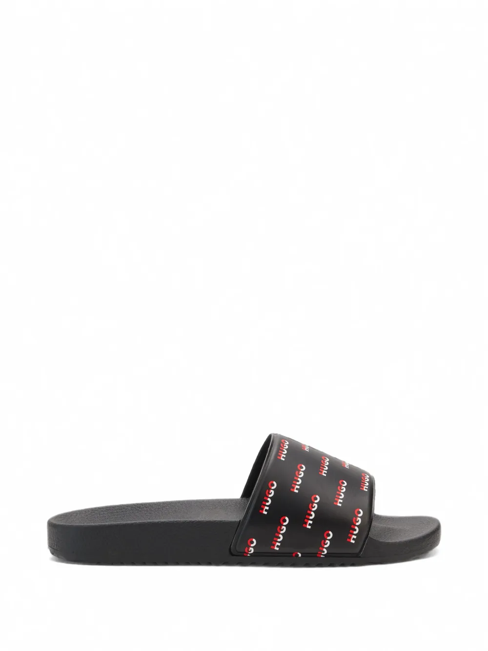 BOSS Italienische Pantoletten mit Split-Logo - Schwarz
