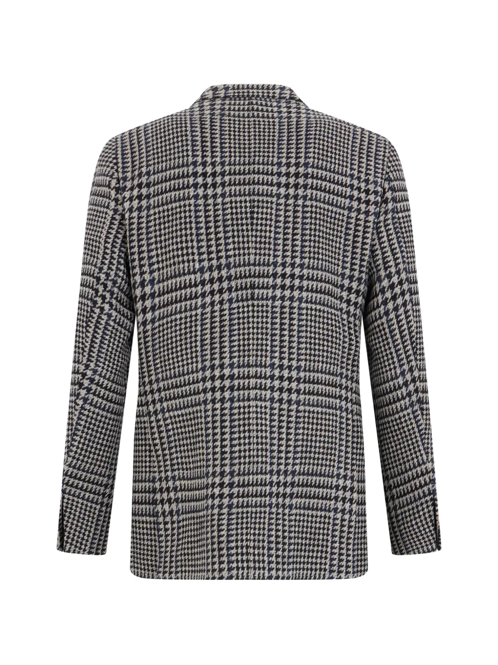 slowear Prince of Wales geruite blazer met dubbele rij knopen Blauw