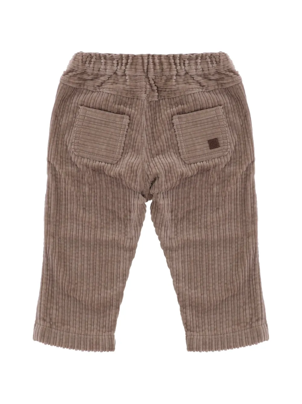 Tartine Et Chocolat Ribfluwelen broek met opgestikte zak Beige