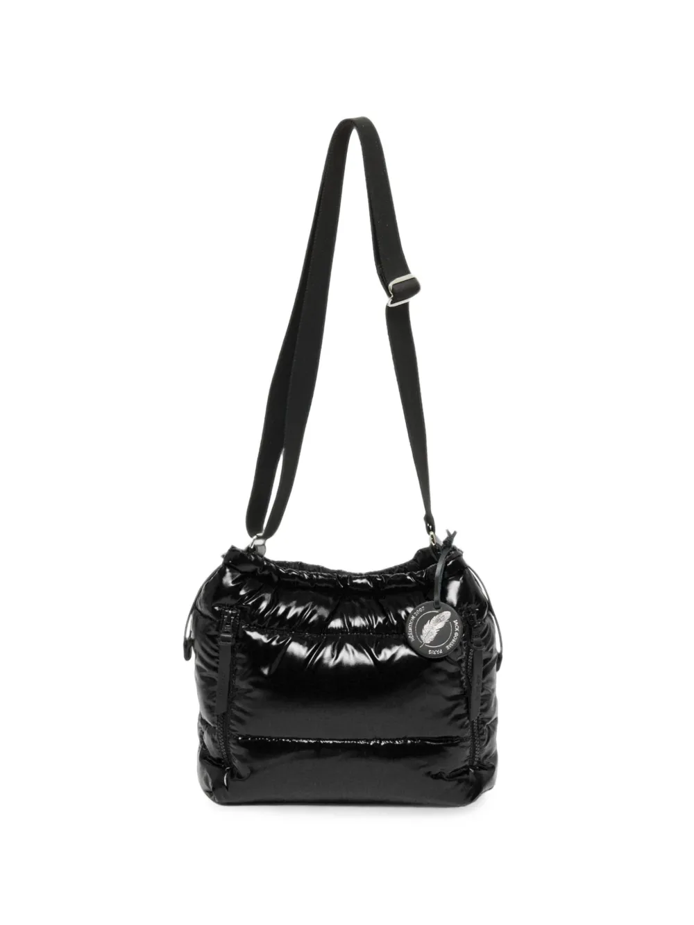 Jack Gomme Meribel Arc Quilted Satchel Bag In Black