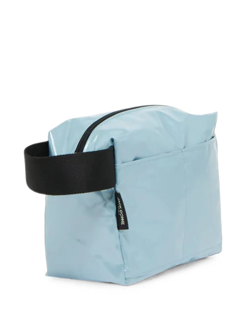 Jack Gomme logo-detail make-up bag - Blu