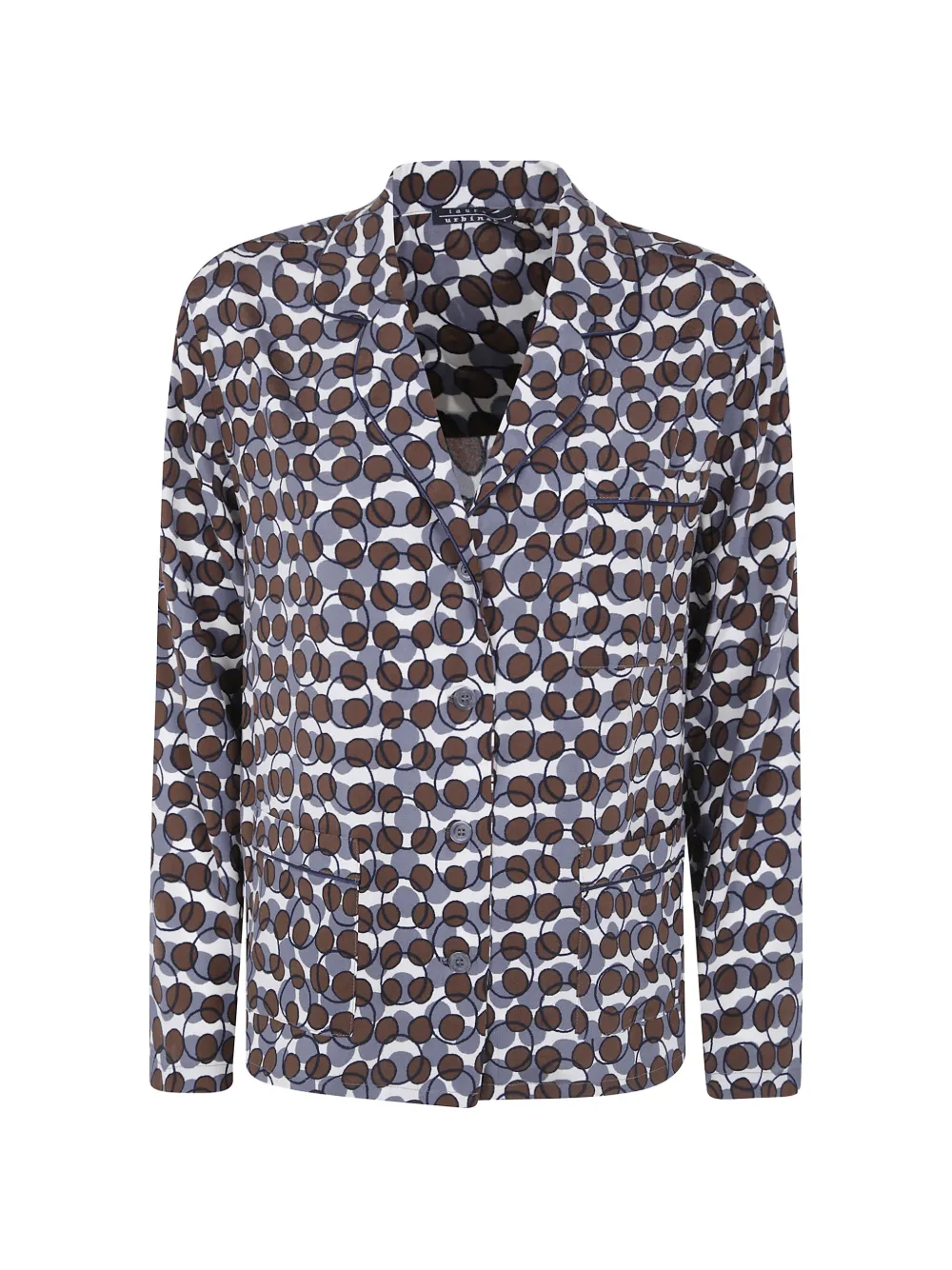 Laura Urbinati geometric-print silk shirt
