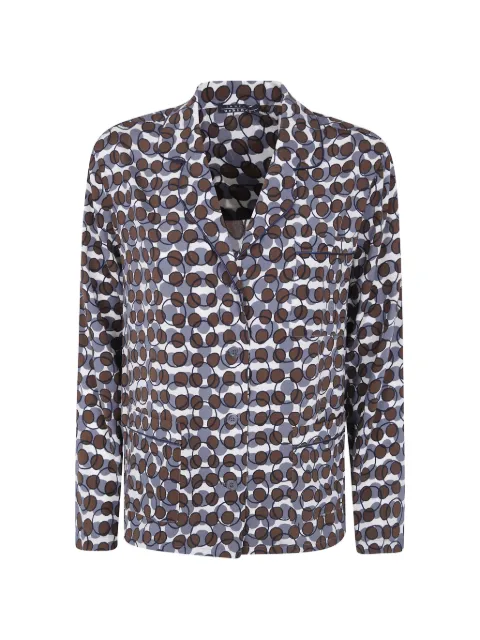 Laura Urbinati geometric-print silk shirt