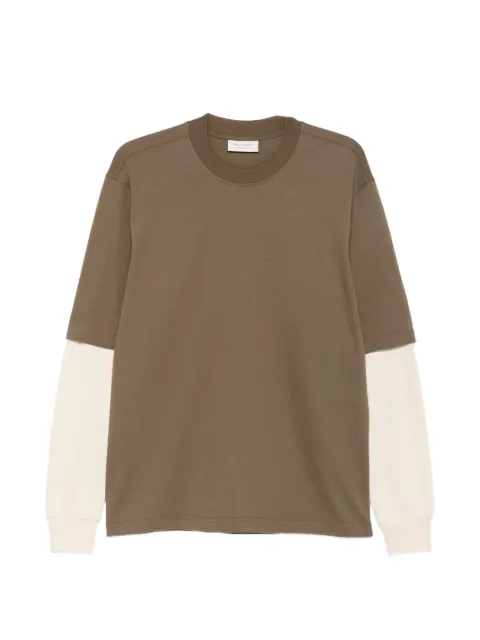 YES LONDON layered-effect crew-neck T-shirt