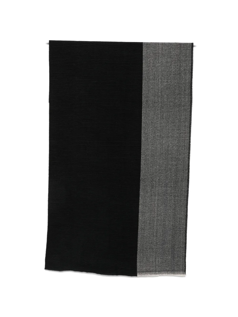 Pennyblack Two-tone Knitted Scarf In Black