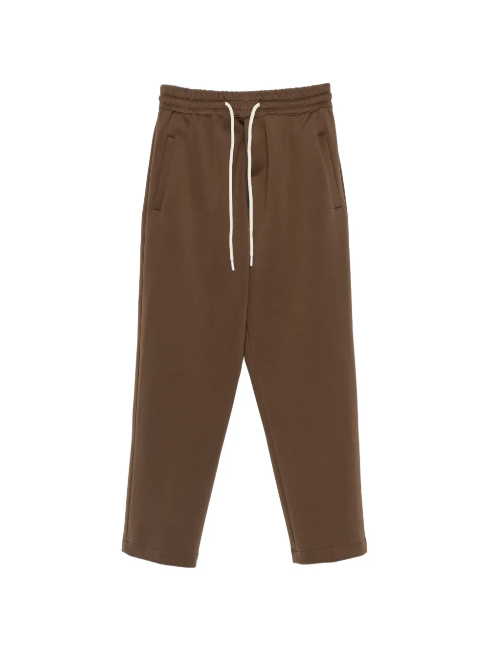 YES LONDON drawstring-waist track pants - Marron YES LONDON drawstring-waist track pants - Marron