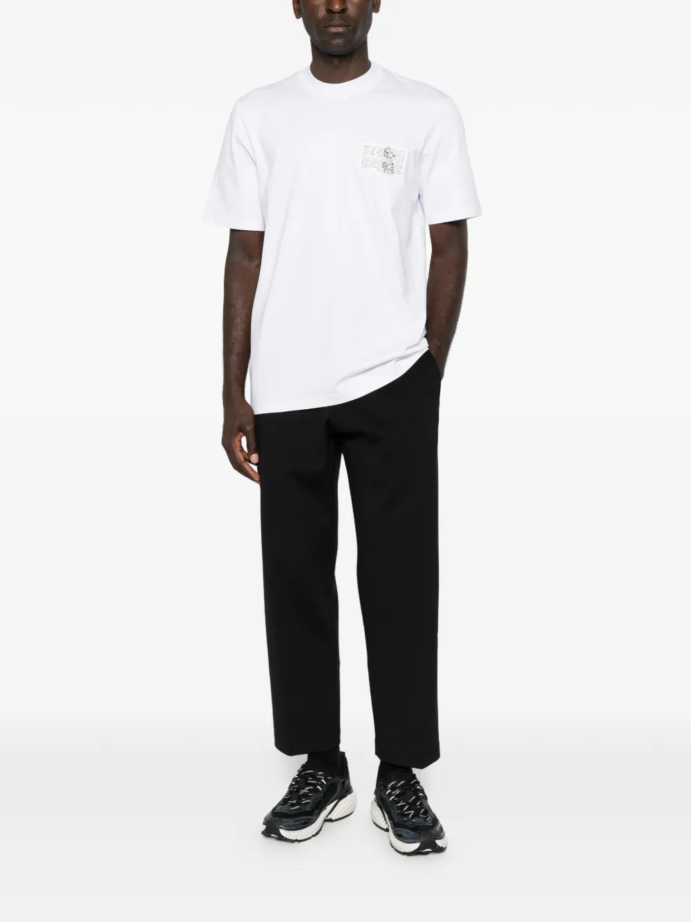 YES LONDON logo-patch T-shirt - Blanc