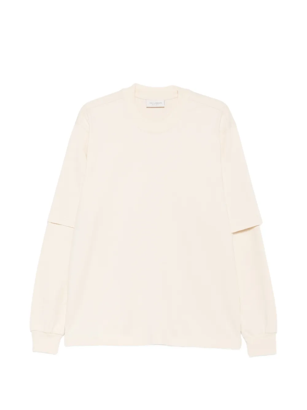 YES LONDON layered-sleeve sweatshirt - Tons neutres YES LONDON layered-sleeve sweatshirt - Tons neutres