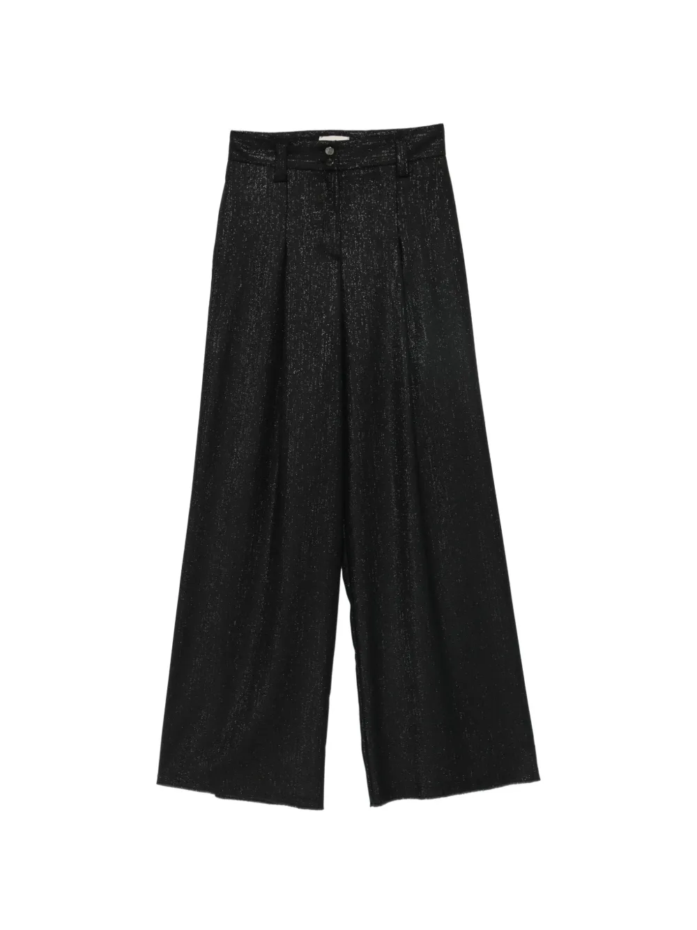 Pennyblack pantalon ample à effet pailleté - Noir Pennyblack pantalon ample à effet pailleté - Noir