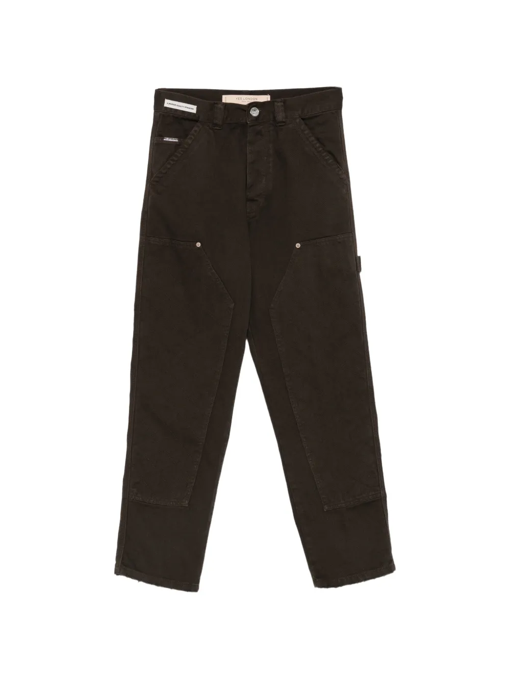 YES LONDON panelled-design jeans - Marron YES LONDON panelled-design jeans - Marron