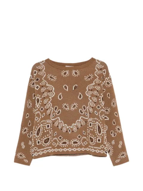Pennyblack Maglione con motivo paisley