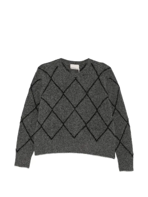 Pennyblack argyle sequin-embellished sweater