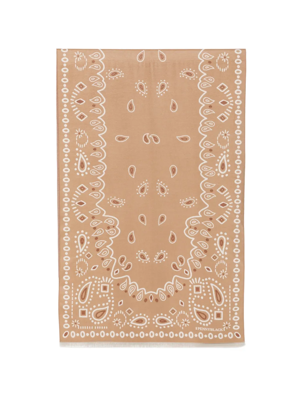 Pennyblack paisley-print fringed scarf - Nude
