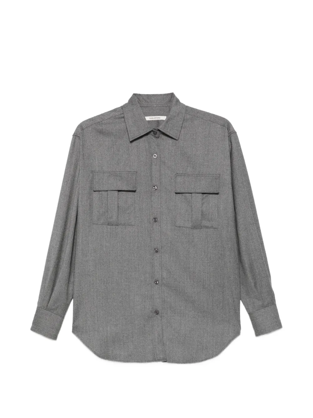 Tagliatore Pattie NS blouse met borstzak Grijs