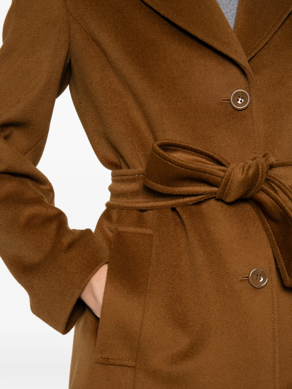 Pennyblack belted button-up coat Bruin