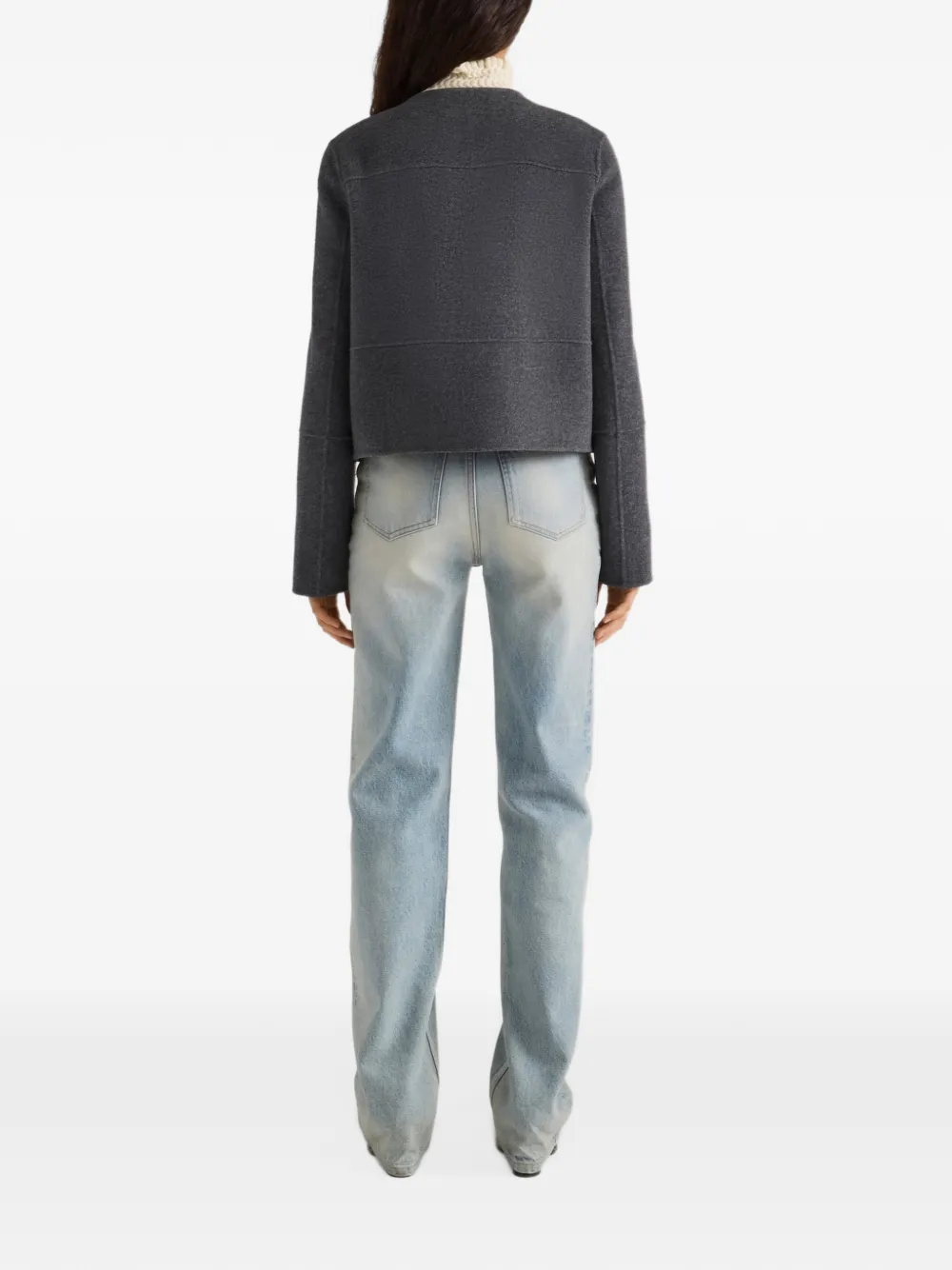 Proenza Schouler White Label Courtney jack met dubbele rij knopen Grijs