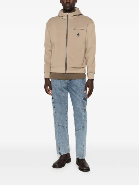 YES LONDON logo-patch hooded jacket