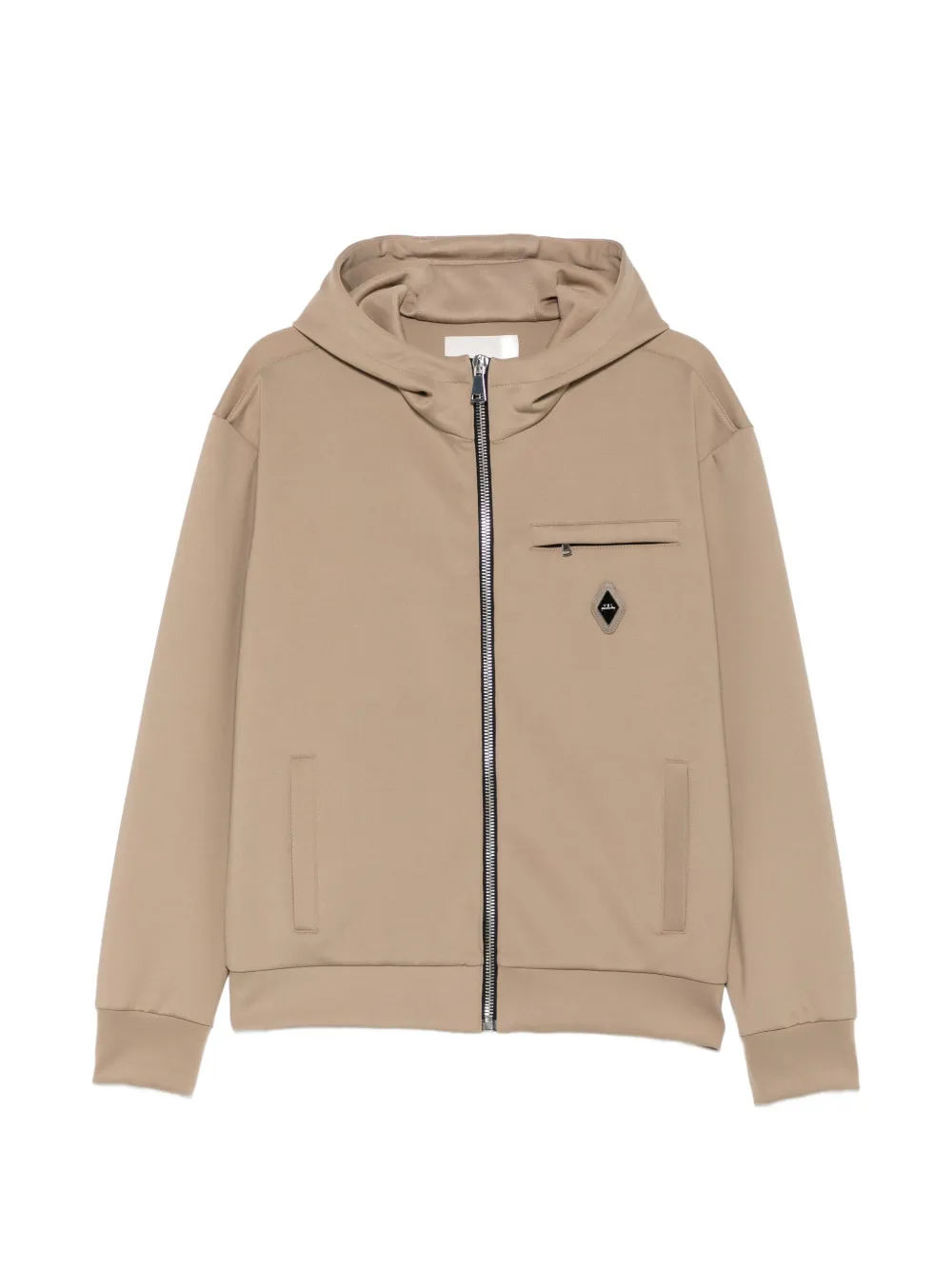 YES LONDON logo-patch hooded jacket | neutro | Image 1