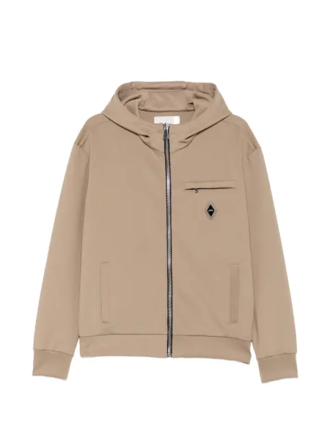 YES LONDON logo-patch hooded jacket