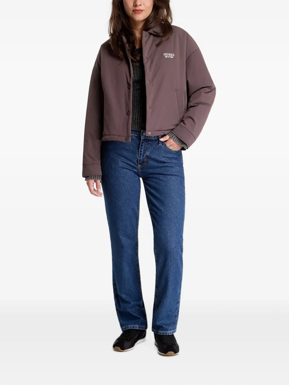 GUESS USA Jack met geborduurd logo Bruin